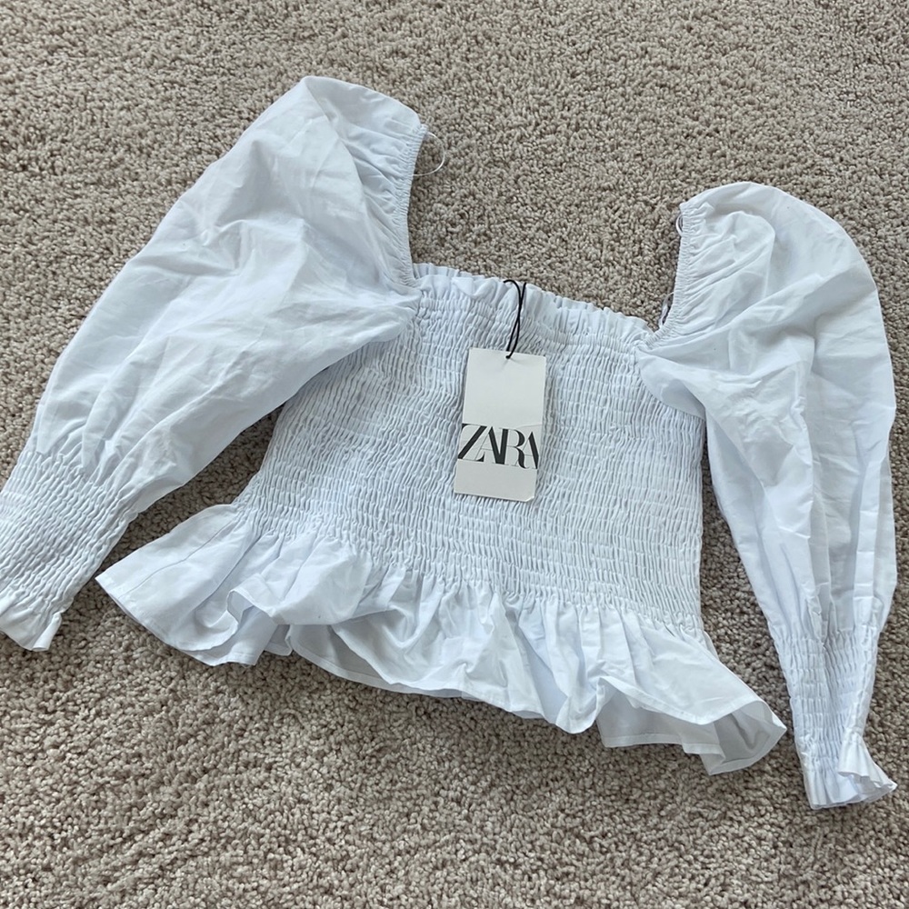 Zara Poplin Top